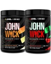 Jacked Factory X John Wick - Wick Mode Pre Treenout Powder - Intense Energy, Battle-Ready Focus, pysäyttämätön sitoutuminen, ja Sheer Will - Last Tropical Sunrise & Osaka Cherry Blossom (80 Servings)