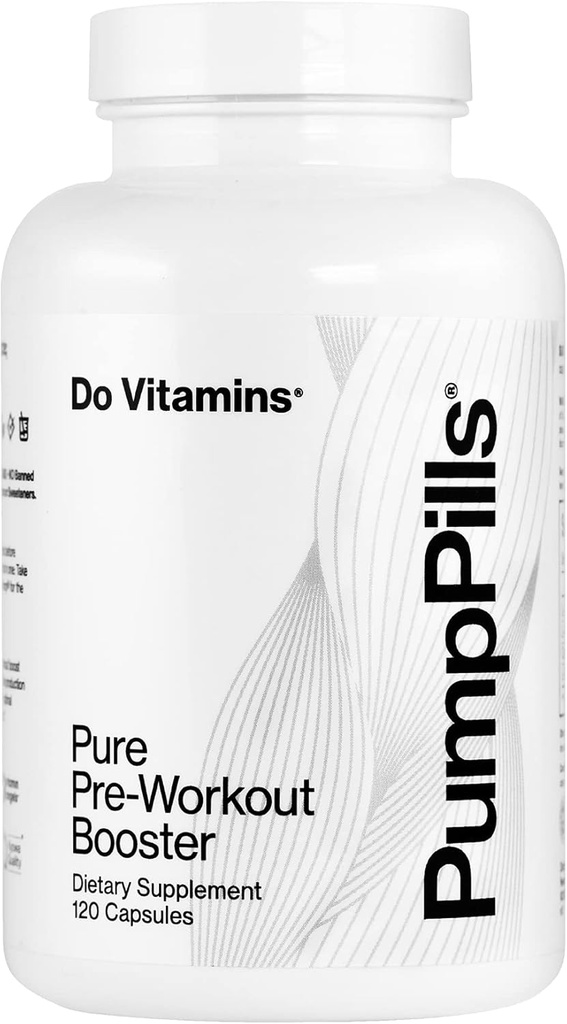 PumpPills Typpioksidi täydentää miesten ja naisten - L Citroline L Arginiini täydentää - Stimulant Free Pre Treout Pills - Typpioksidi Booster - Vegan, Paleo, Keto (120 kapselia)