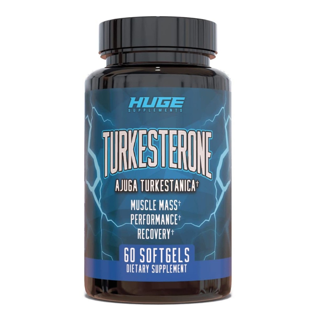 Turkesterone Supplement (500 mg) Ajuga Turkestanica Extract, parantaa Lean Muscle Mass, Harjoitus suorituskykyä, parantaa lihasten hyödyntämistä Softgel Imeytyminen teknologia (60 Softgels)