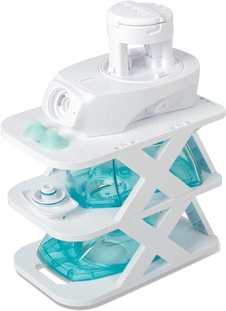 Countertop Caddy Kompatibel med Navage Nasal Irrigation System, Nes Pillows Rengöring Torkning Caddy Kit Nasal Care System countertop Caddy, NOMAL, Vit
