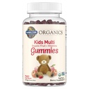 Elämän puutarha Organics Lasten Gummy Vitamiinit - Hedelmät - Certified Organic, Ei-GMO & Vegan Complete Lasten Multi - B12, C & D3 - Gluteeni, soija & Dairy Free, 120 Real Fruit Chew Gummies
