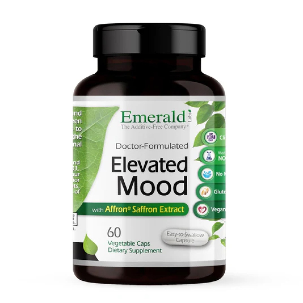 Emerald Labs Kohonnut mieliala - Stressinhallinta täydentää Sensoril Ashwagandha Extract & Affron Saffron Extract - 60 Vihanneskapselit (30-päivä tarjonta)