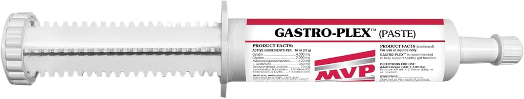 MVP Gastro-Plex Liitä 5-pakkaus (10 annosta) Mahalaukun stressiä lievittävä Paste hevosille