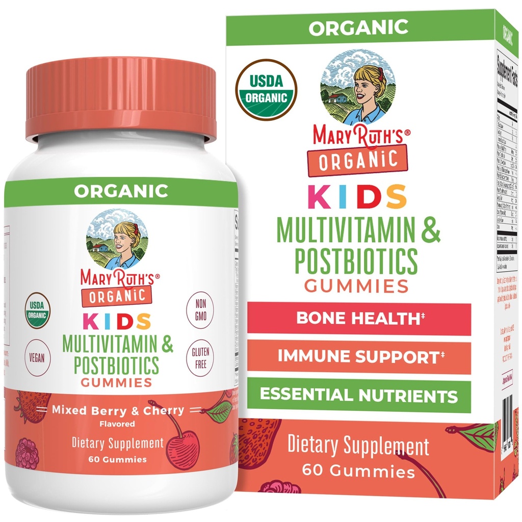 MaryRuth Organics Kids Vitamiinit USDA Organic ...