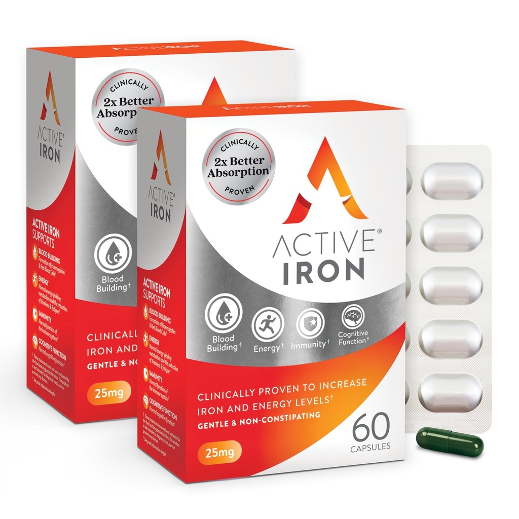 Aktiivinen rauta Supplement 25 mg 
