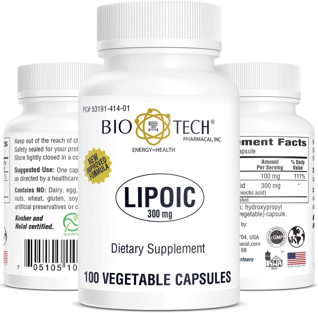 Biotech Pharmacal - lipoiinihappo (300 mg) - 100