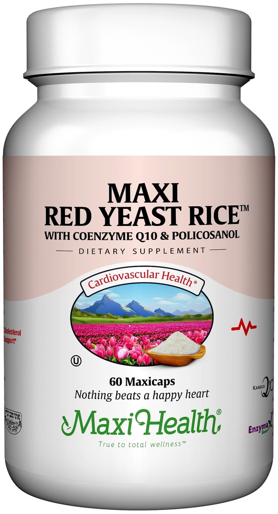 Maxi Health, Maxi Red Yeast Rice Complex (600 Mg), 60 kapselia