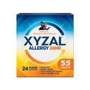 Xyzal 24 Hour Allergy Relief Medicine, Original Prescription Strength Antihistamine, Levocetirizine Dihydrochloride tabletter 5 mg, 55 Count
