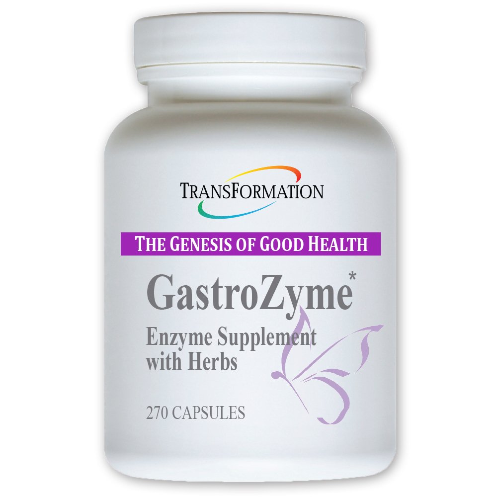 TRANSFORMATION GENESIS OF GOOD HEALTH - GastroZyme Supplement, unikt formulerad med Enzymes & Papaya Leaf, rhodiola rosea Herbs, Soothes & lindrar Gastrointestinala obehag, 270 kapslar