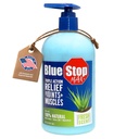 Blue Stop Max hieronta geeli Body Aches, 16 oz Pump Bottle; 3 in 1 Product Relieves Body Aches, Tukee nivelet ja ravitsee ihon