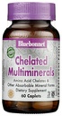 Bluebonnet Nutrition High Potency Chelated Multiminerals, Albion Chelated Minerals, Soy-Free, Gluten-Free, Non-GMO, Kosher Certified, Dairy-Free, 60 Caplets, 20 portioner