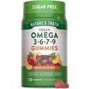 Nature's Truth Vegan Omega 3679 Gummies ... 50 Count...