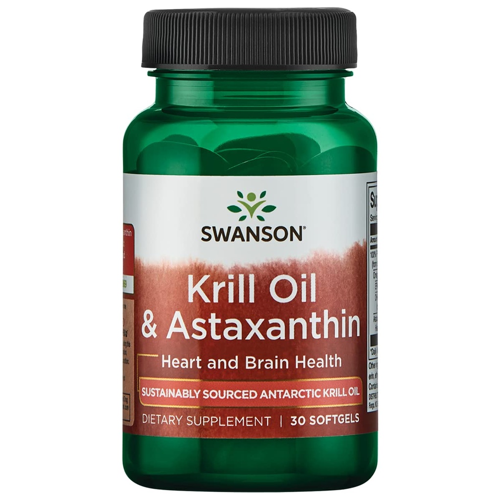 Swanson EFA Krill Oil & ASTAXANTHIN 30 SGLES