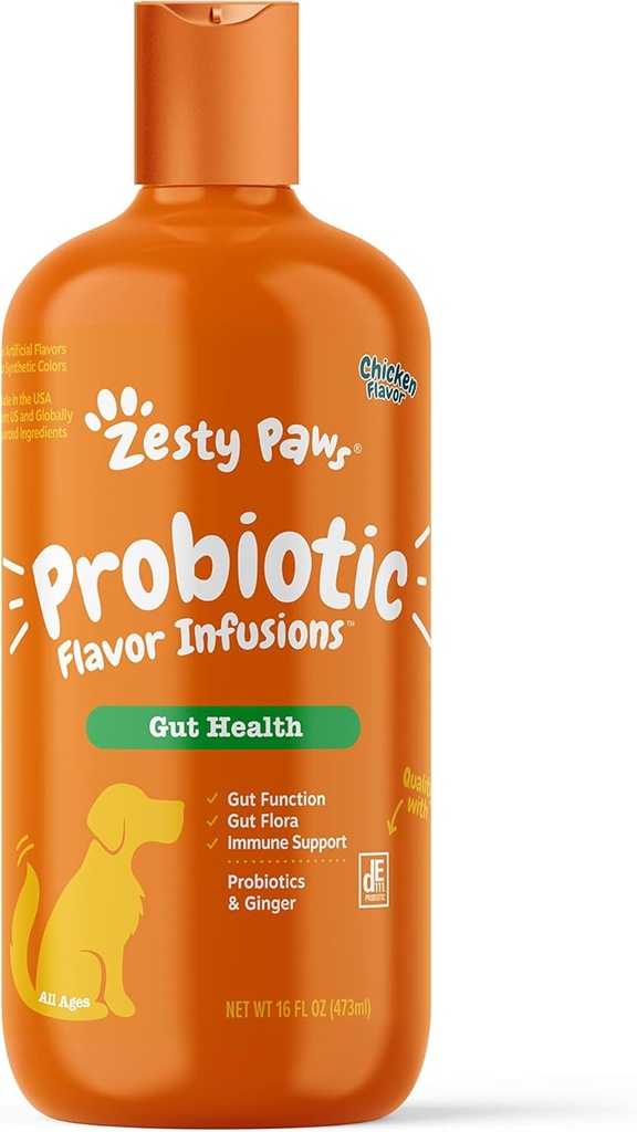 Zesty Paws Probiootti Flavor Infuusiot koirille 500 miljoonaa PMY Probiootteja Gut Health & Flora .