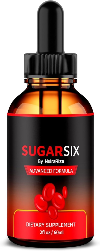 NutraRize SugarSix Drops, Official Sugar Six Liquid Formula, Kaikki luonnollinen tuki vakaat ja terveet tasot, Premium Dropper säilyttää hyvän kiertokulun, Sokeri Six Review (30 Servings)
