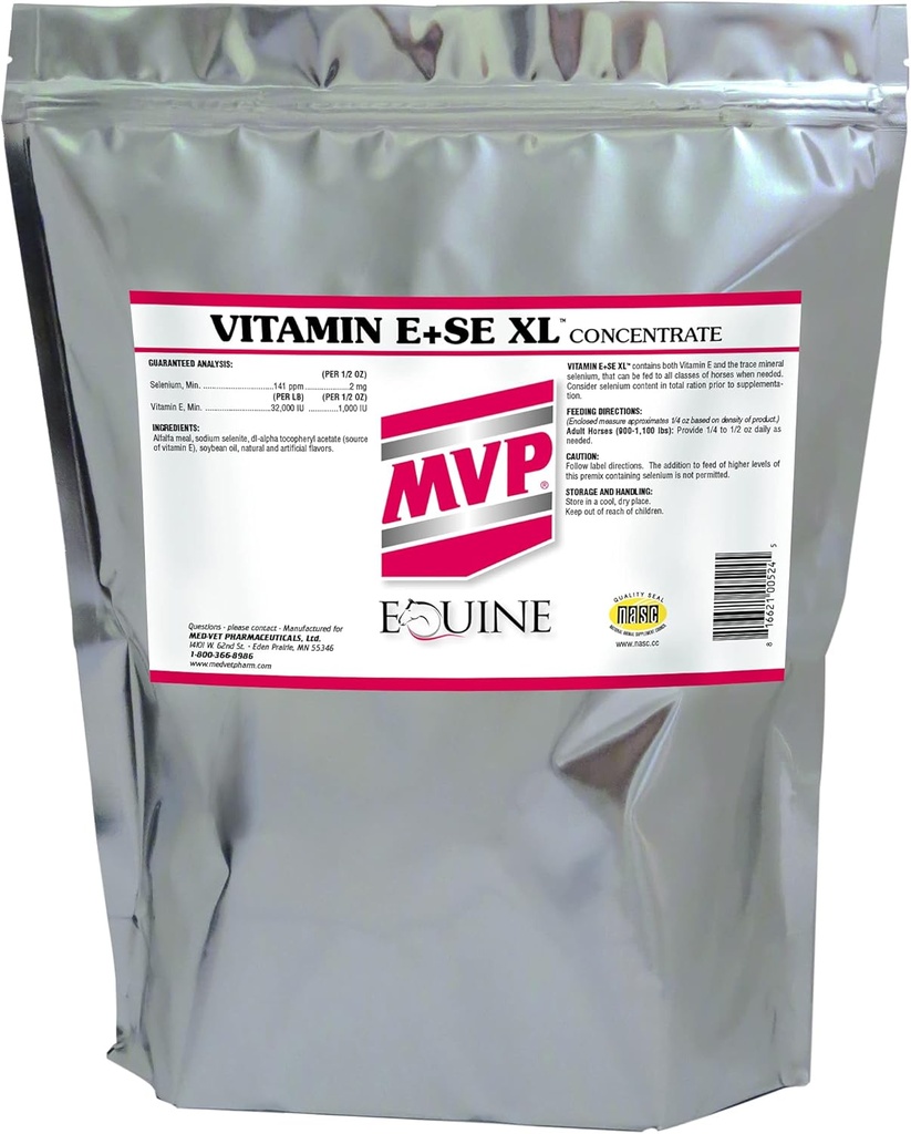 E/SE XL-vitamiini (10lb) voideltu Formula tukemaan tervettä lihastoimintaa hevosilla
