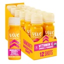 Vive Organic Vitamin C + Immune Support Shot, Cold-Pressed Turmeric, Ginger & Acerola Cherry, Gluten Free, Vegan, Immunity Boost Vitamin C, 2 Fl Oz (Pack av 12)