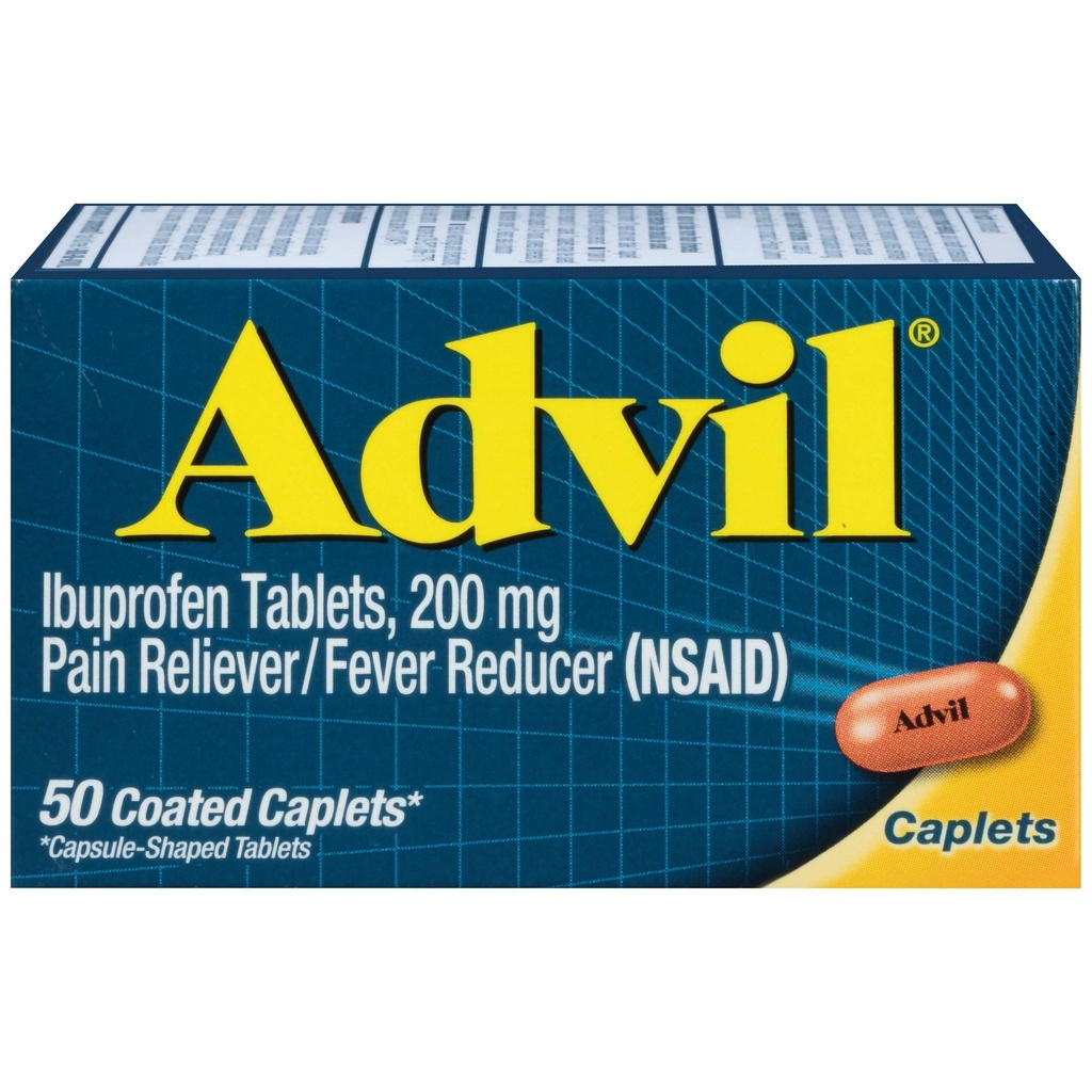 Advil Caplets 50 Ct (2 pakkaus)