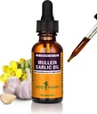 Herb Pharm Mullein Garlic Herbal Oil - innehåller Calendula, Garlic, Mullein blomma, St John's Wort, Olive Oil, 1 Ounce