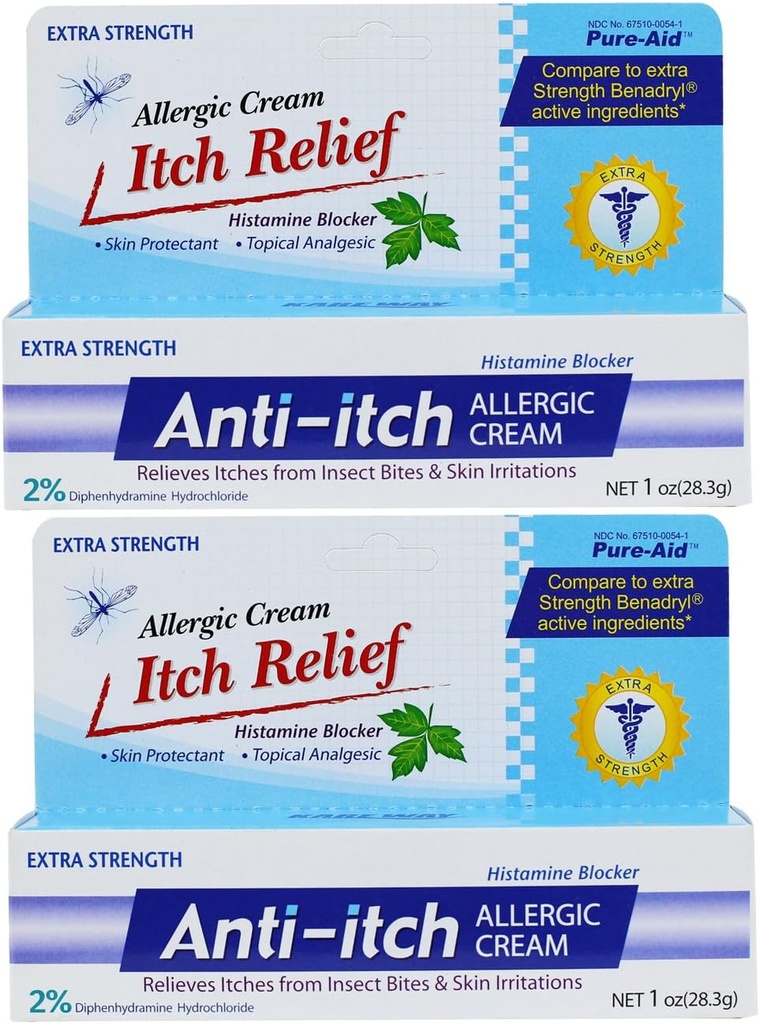 Anti-Itch allerginen kerma - 1oz (2 pakkaus)