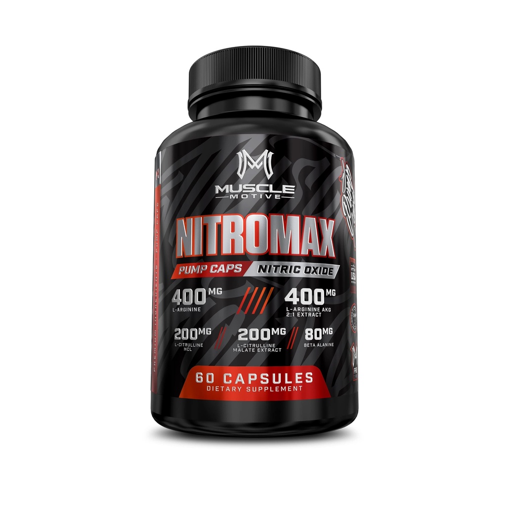 Typpioksidi Booster 3000 mg L-arginiini, L-sitrulliini - Pre-Workout täydentää lihasten kasvua, kestävyyttä, energiaa, pumput, Verisuonisto - ei-GMO - 60 kapselia