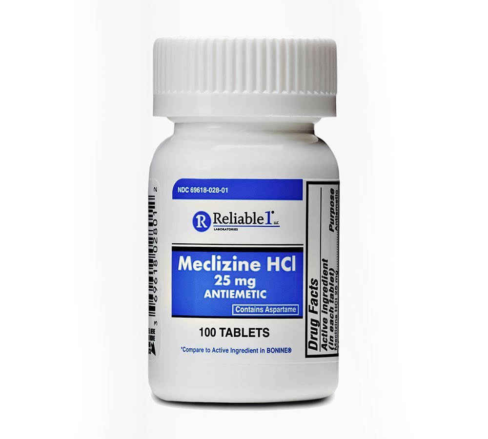 Luotettava-1 Laboratoriot Meclitsiini HCL 25 mg 100 tablettia (1 pullo)