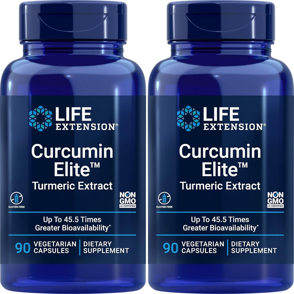 Life Extension Curcumin Elite Turmeric Extract, 90 kapselia (Pakki 2)