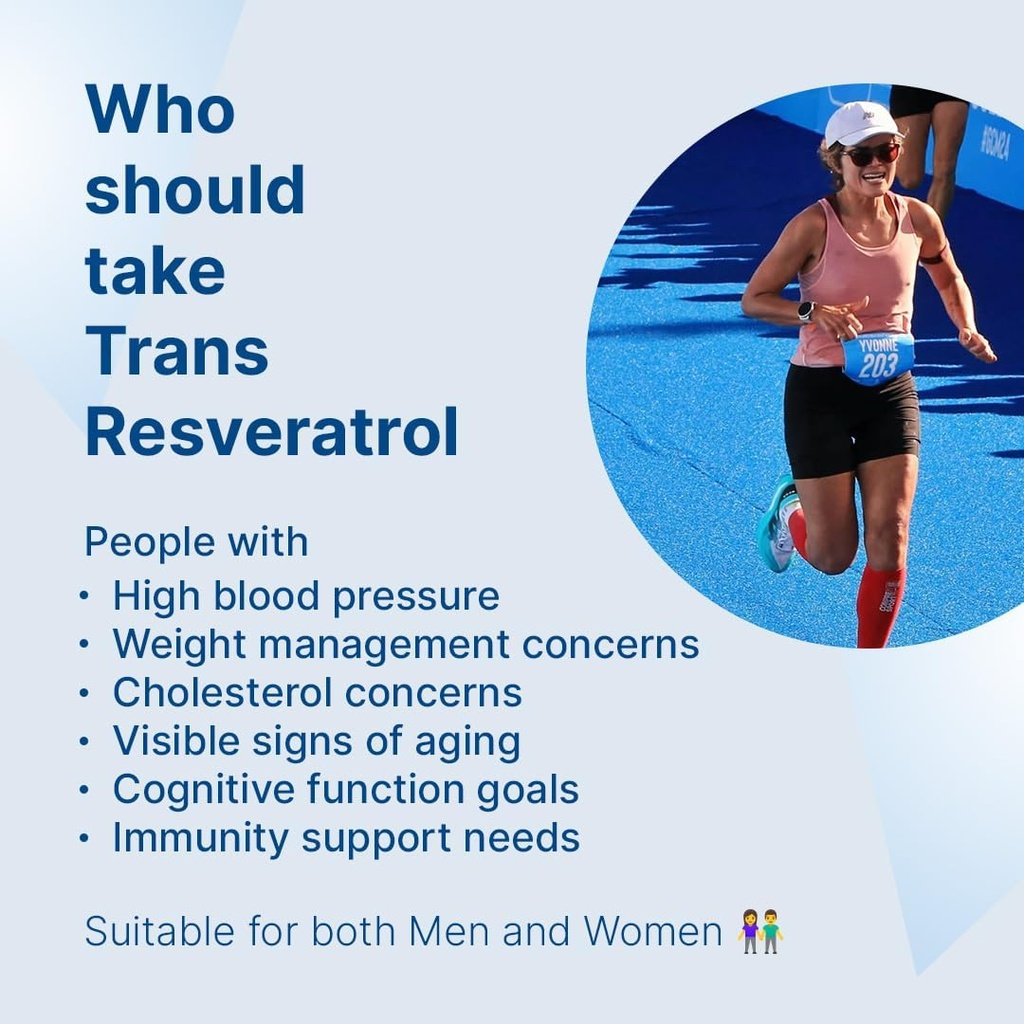 Trans Resveratrol 500 mg, 60 kapselia Lab 