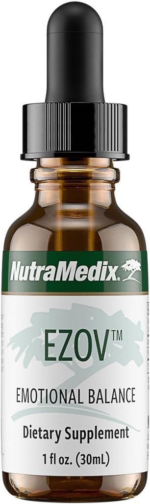 NutraMediax Ezov Hyssop Plant Drops - Liquid Supplement for Stress Management, Rentoutuminen, Antioksidantti tuki & Gut Health - Liquid Herb Extract for Mood & Emotional Support (1oz / 30 ml)