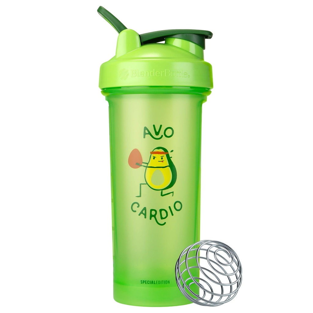 BlenderBottle Vain Fun Classic V2 Shaker Bottle Täydellinen proteiini Shakes ja pre workout, 28-Ounce, Avo Cardio