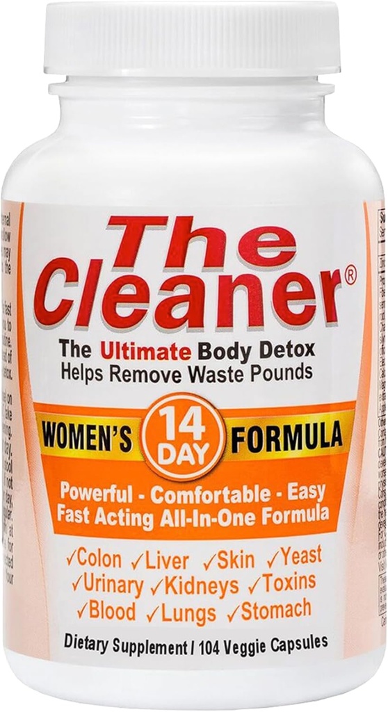 Century Systems Cleaner Detox, Tehokas 14-päivän täydellinen sisäinen puhdistus Formula naisille, tukea digestiivinen terveys, 104 kasvissyöjä kapselit