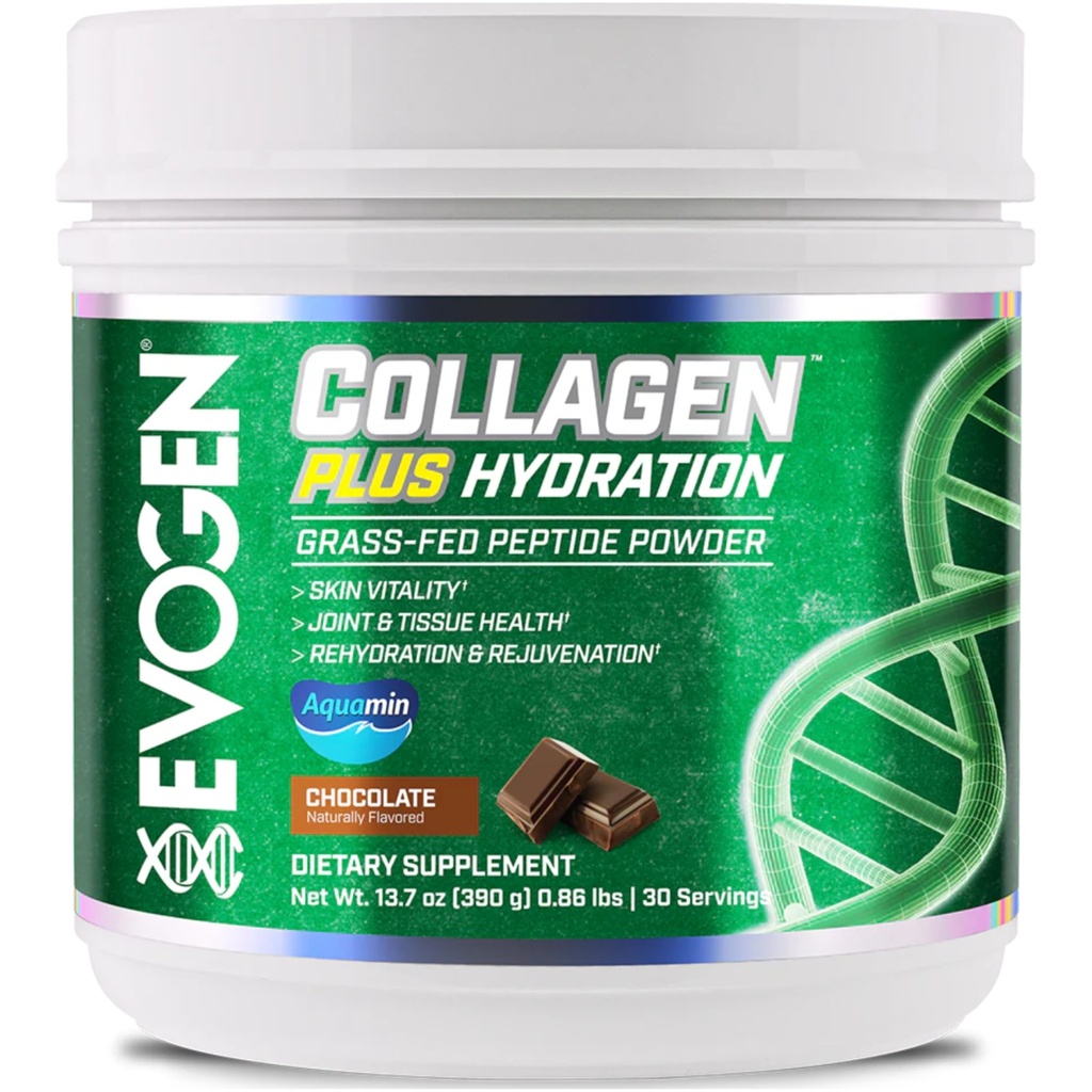 Evogen Collagen Plus Hydration - Grass-Fed Collagen naisille ja miehille ... Kollageeni Peptides Powder... Kollageeni Powder Skin Vitality, Hydration, Joint & Tissue Health...