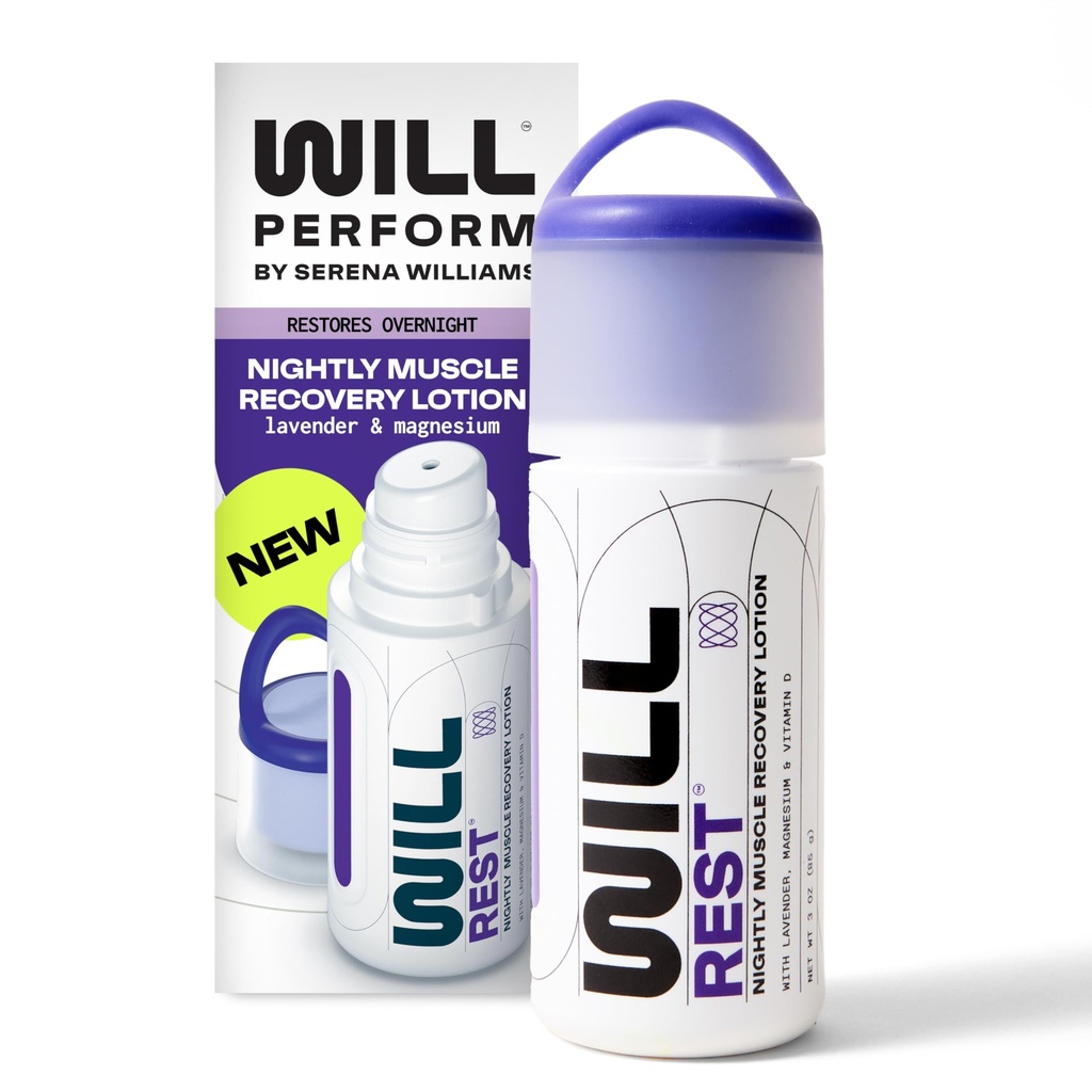 Laventeliöljy Magnesium Lotion for Sleep by Serena Williams I Nightly Uutinen Magnesium Cream for Rentoutus I D-vitamiini & Geranium Laventeli Lotion for Better Sleep & Relief I 3 FL Oz