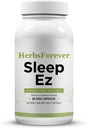 Herbsforever Sleep Ez (Sleep Ease) (Ayurvedic Herbal Formulation) rentoutumista mielen, kehon ja avustaja autuas unipiirros, 60 vege kapselia, 800 mg Jokainen tiivistetty uute