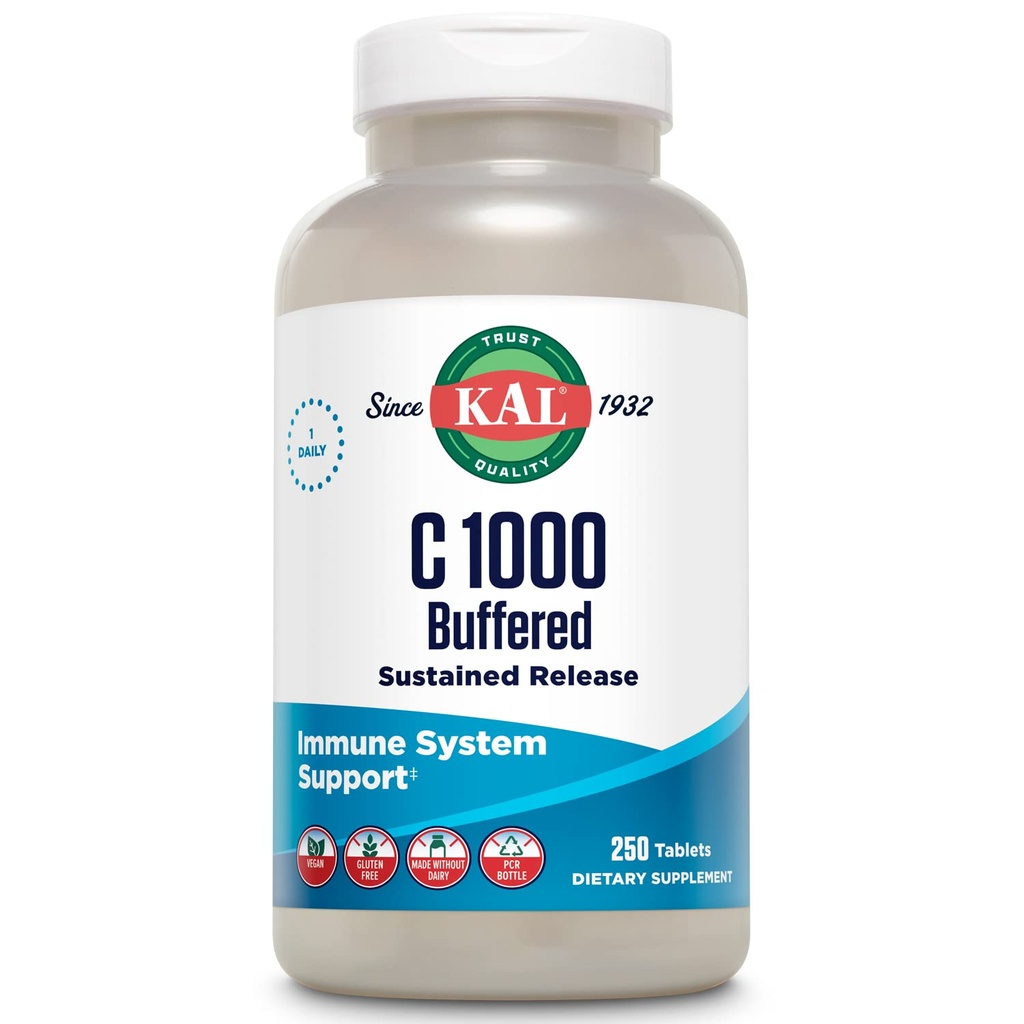 KAL C- 1000 puskuroitua jatkuvaa depottablettia, 1000 mg, 250