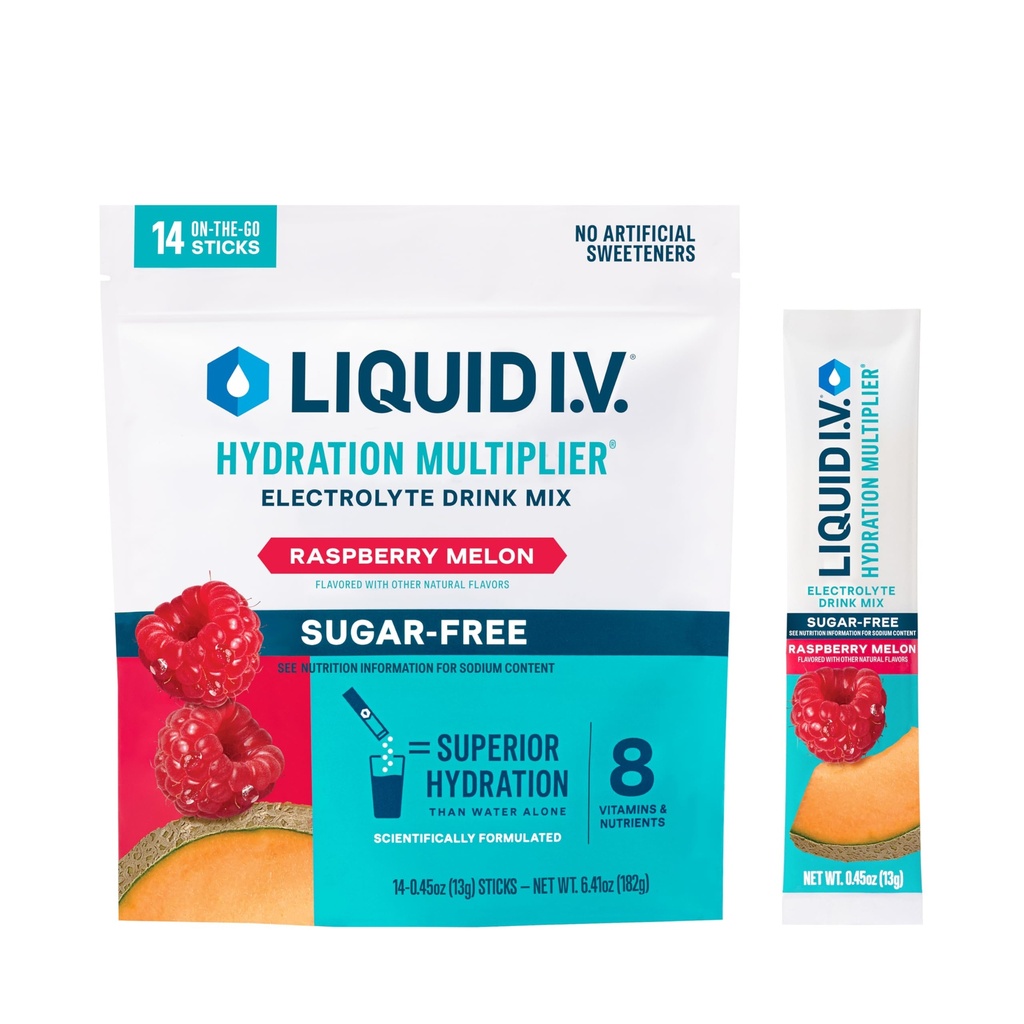 Liquid I.V.® Hydration Multiplier Sugar-free - Vadelmamelon 