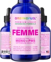Wonder Femme Plant-Based Hormone Balance Menopause Hot Flass Relief Tuki 100% Natural 17 Kasviperäisten naisten Estrogeeni terveys täydentää Dong Quai Vitex + nopea Absorb Tincture 2 oz. Neste