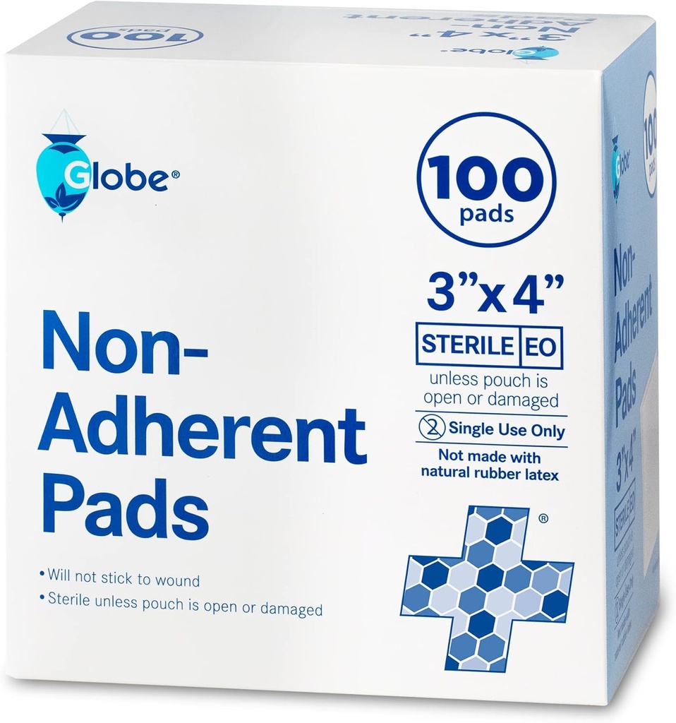 Globe Advanced Steriili ei-turvallinen tassut ... 100-pakkaus, 3... x 4...