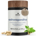 AKSHAR Ayurveda - Ashwagandha kapselit Ashwagandha juuriuute ja jauhe - Adaptogeeninen kasviperäisten tuki - Vegan Julma-vapaa Ashwagandha lisäravinteet (60 kreivi)