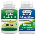 Best Naturals Alpha Lipoic Acid 600 mg & Acetyl L-karnitiini 1000 mg