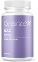 Celebrate vitamiineja NAC (N-Asetyylikysteiini) täydentää, 600 mg per kapseli, gluteeniton, ei-GMO, 90 kapselia