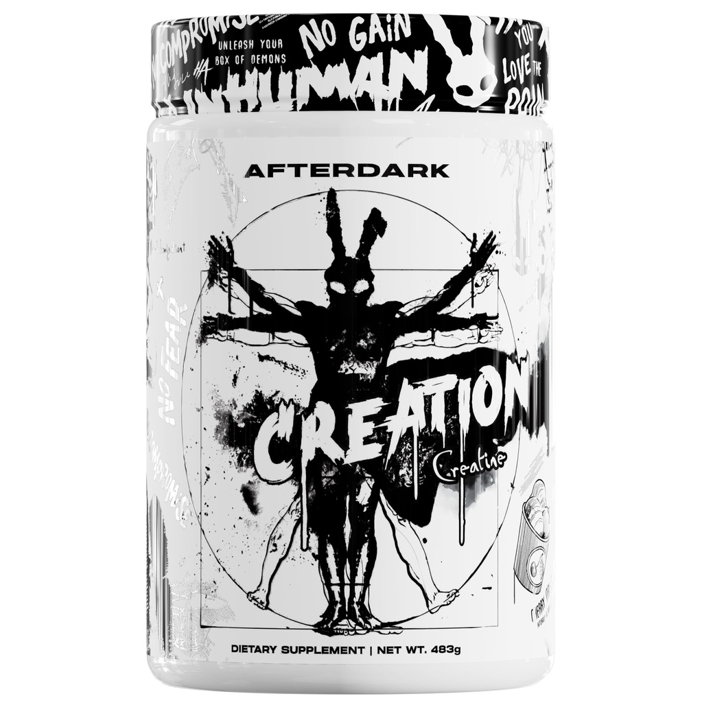 AfterDark Lisäravinteet Creatine Monohydraatti Powder, 10000mg Creatine Matrix Blend, edistää voimaa, Endurance & lihasten kasvua, GMP Certified, USA Made, 21 Tarjoilut, Lumikko