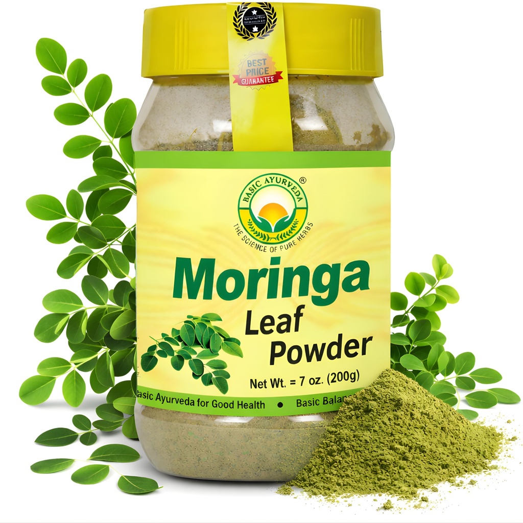 AYURVEDA Moringa Leaf Powder - 7.05 Oz (200g) ...