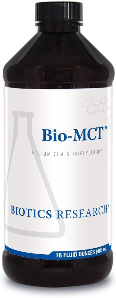 Biotics Research Bio MCT Brain Fuel, Brain Energy, Pure Energy, Medium Chain Triglyseridit, MCT, Caprylic Triglyseride 16 Fluid Ounces
