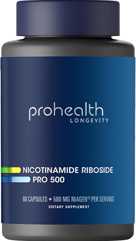 ProHealth Nicotinamidi Riboside Pro 500. Patentoitu NR Niagen 500mg Plus 250mg TMG. NAD+ Supplement Boosts NAD+. 30 Palvelijat