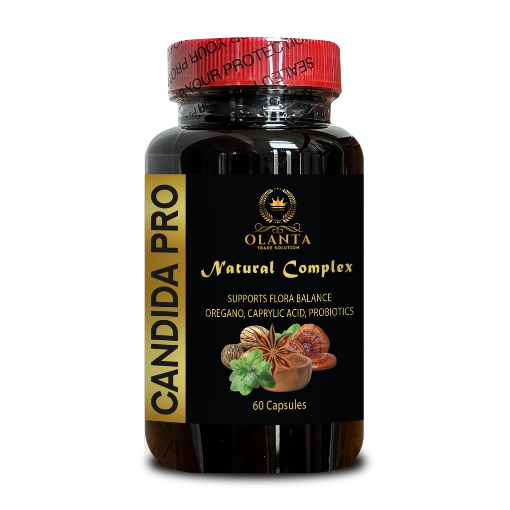 Candida PRO Complex - Boost Your Health Oregano Leaf, Caprylic Acid, ja Reishi sieni, tukee detoxification Natural Candida Cleanse - 1 pullo