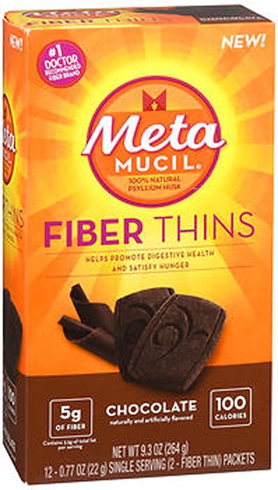 Metamucil kuitu ohut, suklaa, 12 pakkausta, 9.3 oz - Pakkaus 2