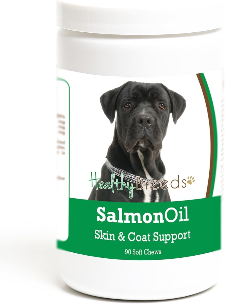 Hälsosamma raser Cane Corso Salmon Oil Soft Chews 90 greve