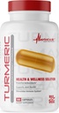 Metabolinen ravitsemus Turmeric Curcumin with Black Pepper Extract, 2300 mg, vegaaniset kapselit, Natural Joint & Healthy Immunomy Support, non-GMO, Gluteeniton