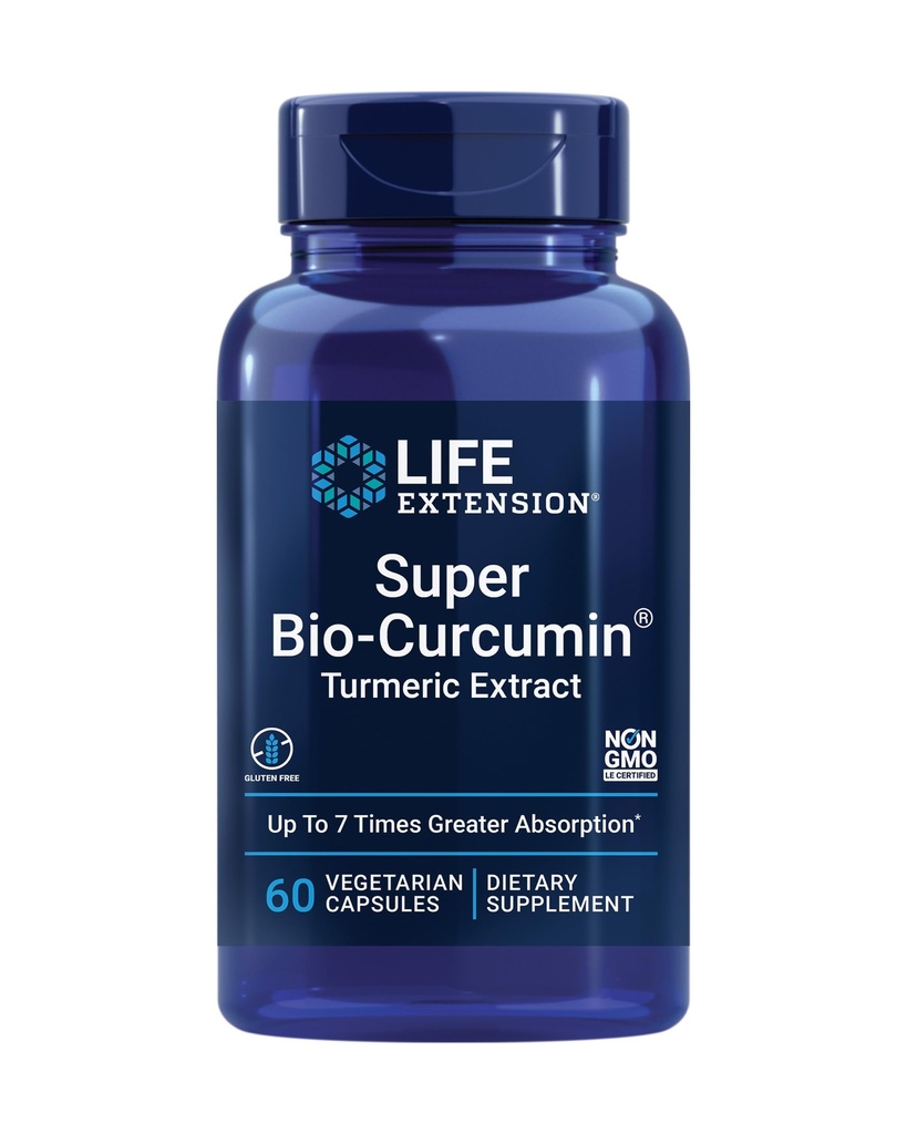 Livslängd Super Bio-Curcumin gurkmeja Extract - Högt-Absorbable Curcumin för hel-Body Health Support - Gluten-Free, Non-GMO, Vegetarian - 60 Vegetariska kapslar